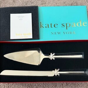 Kate Spade Lenox Silver Knife and Server Set